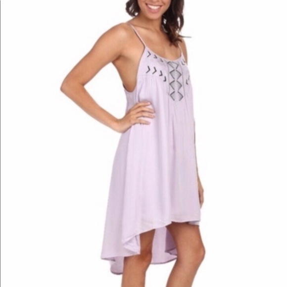 BB Dakota Dresses & Skirts - BB Dakota High Low Embroidered Lilac Dress